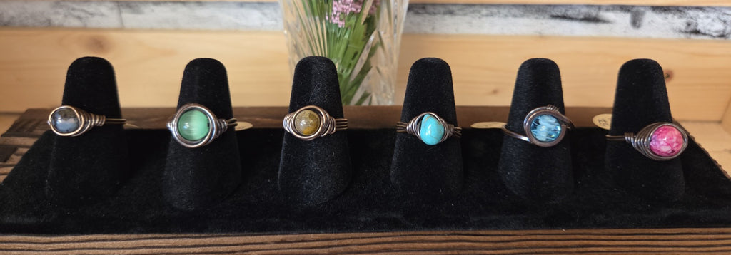 Bee Happy - Copper Rings