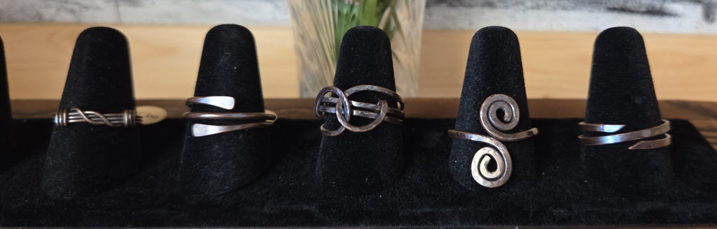 Bee Happy - Copper Rings