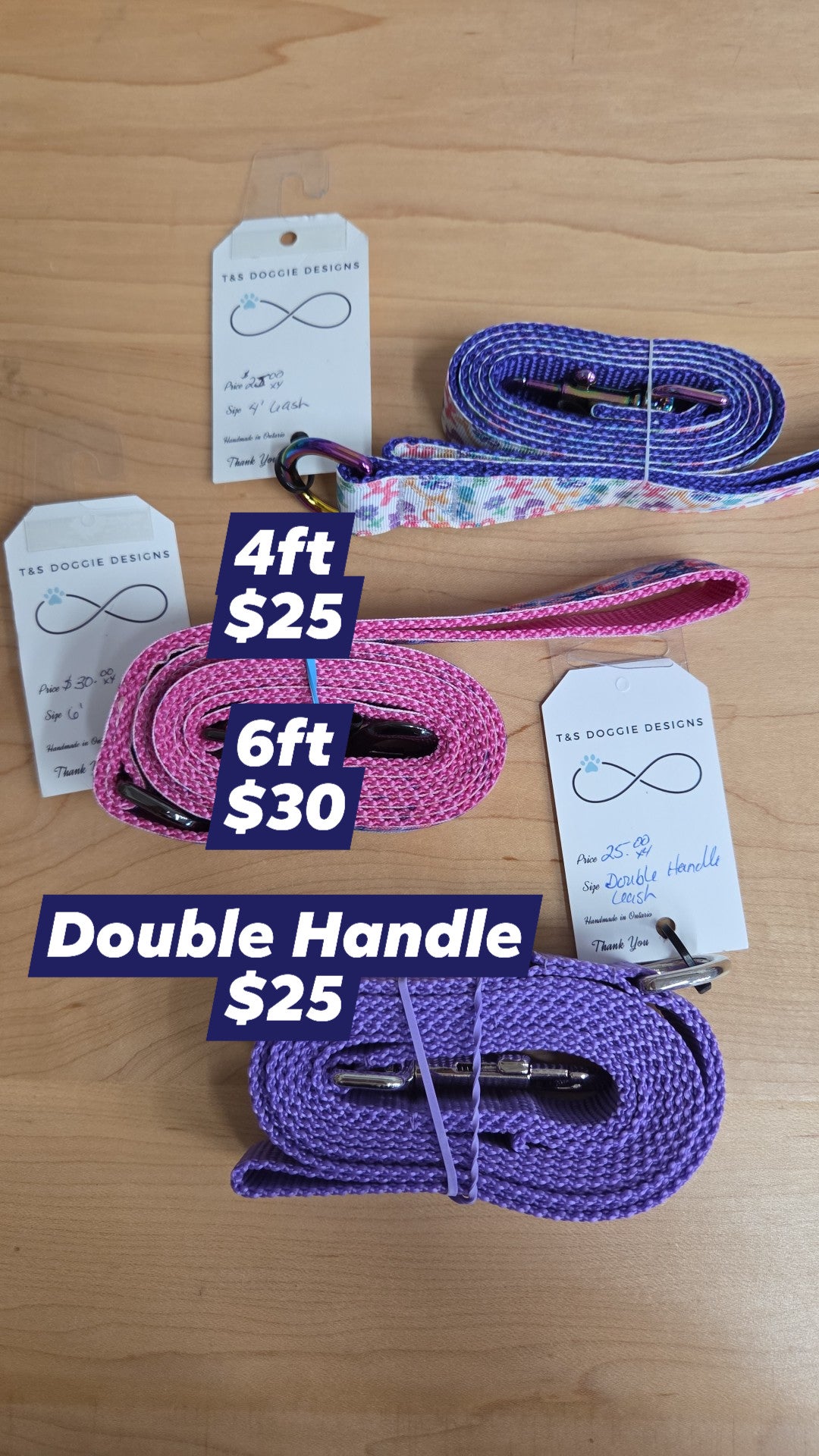 T&S Doggie Designs - Leaches and Collars - Multiple Designs