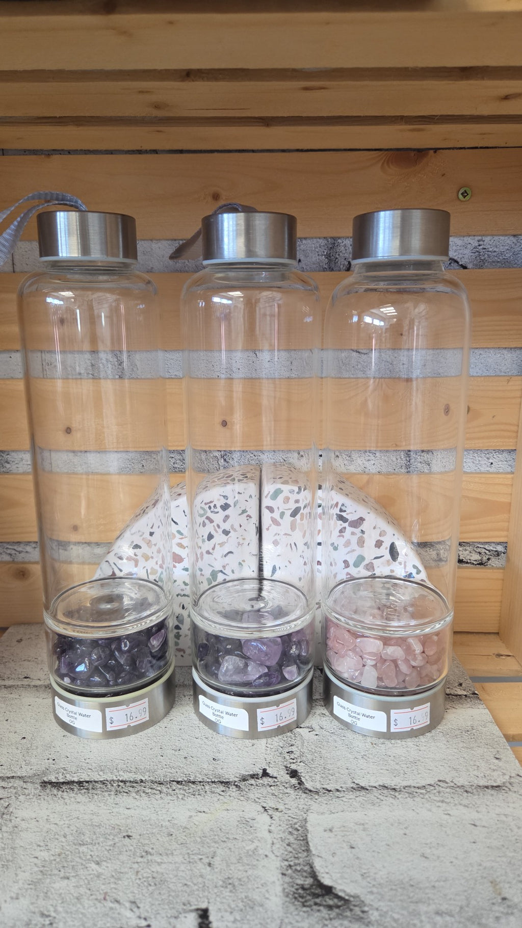 OG - Home Decor - Glass Crystal Water Bottles