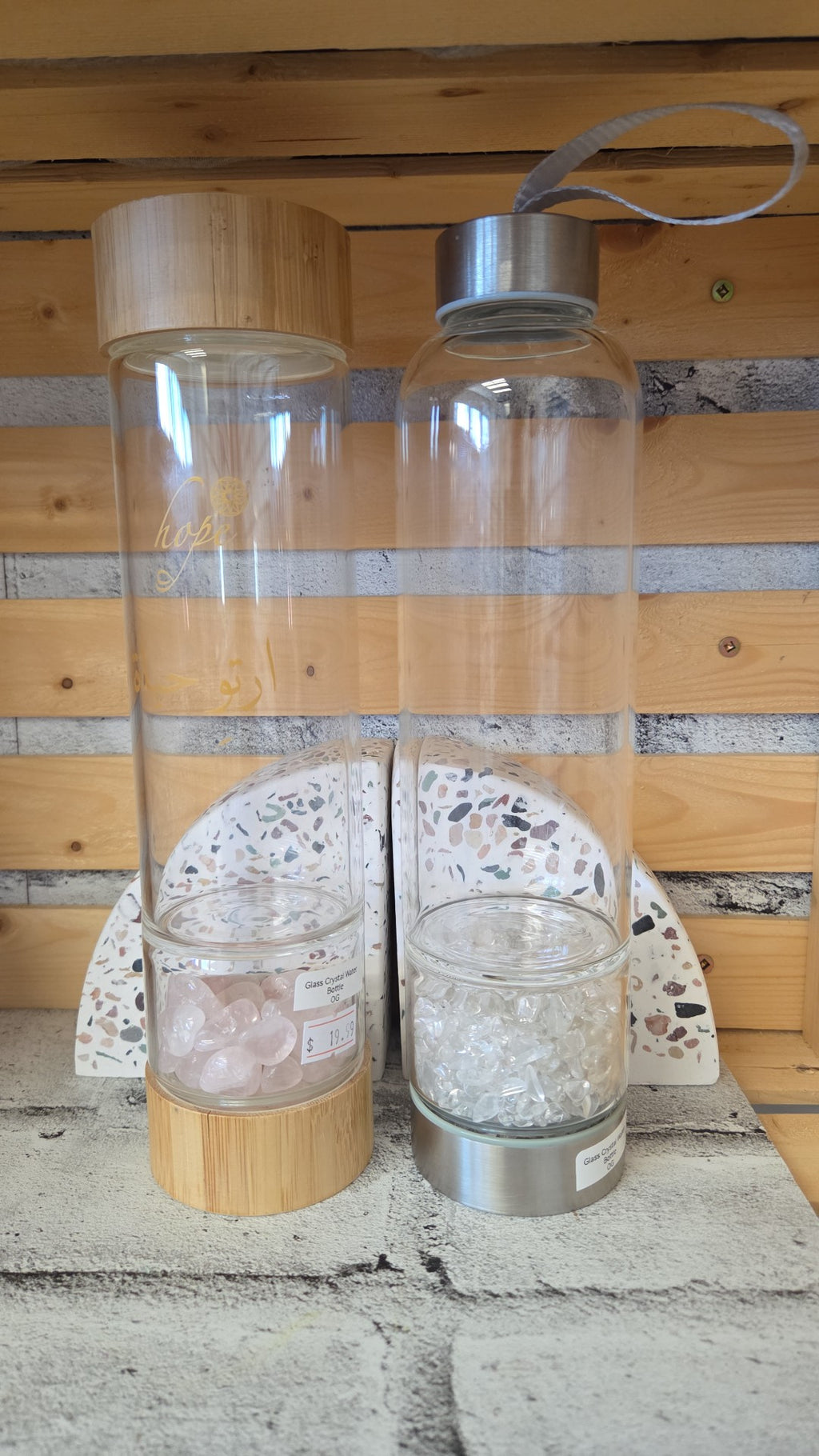 OG - Home Decor - Glass Crystal Water Bottles