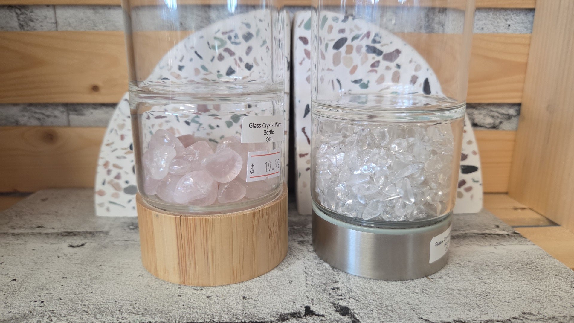 OG - Home Decor - Glass Crystal Water Bottles