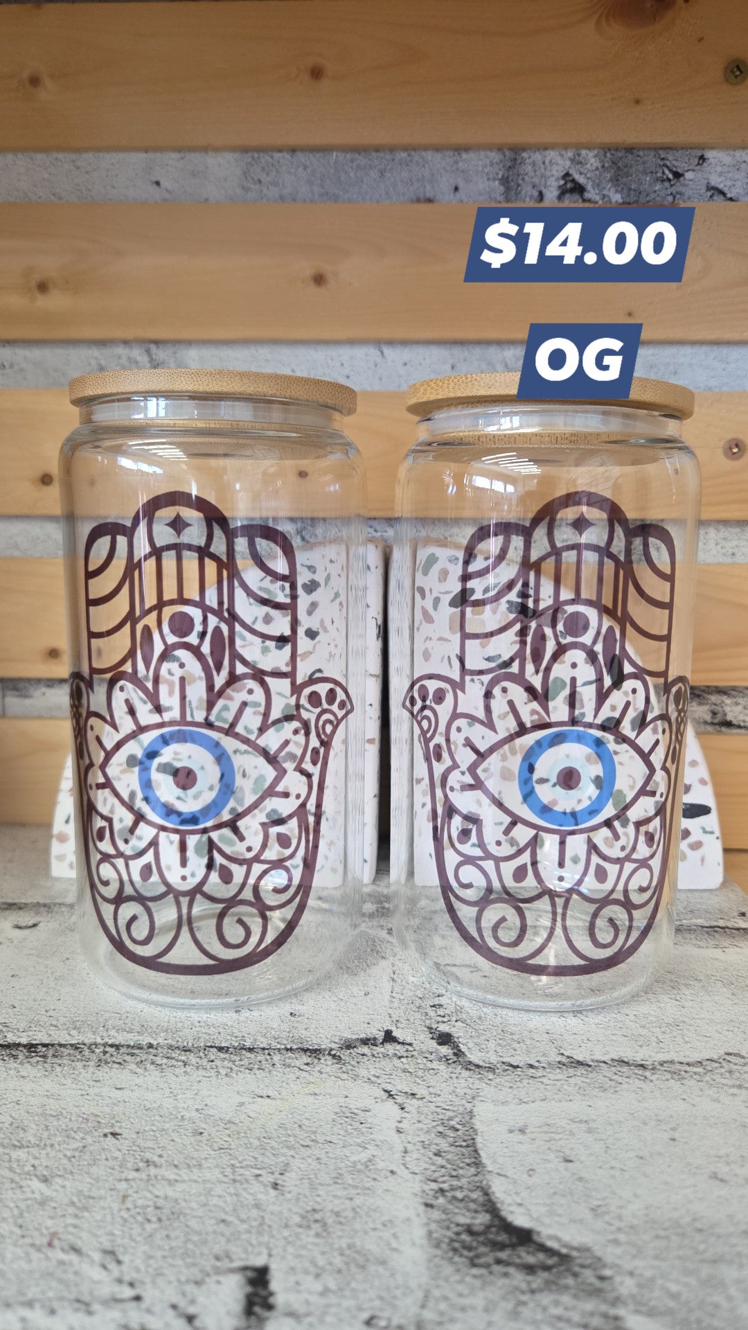 OG - Home Decor - Glass Crystal Water Bottles