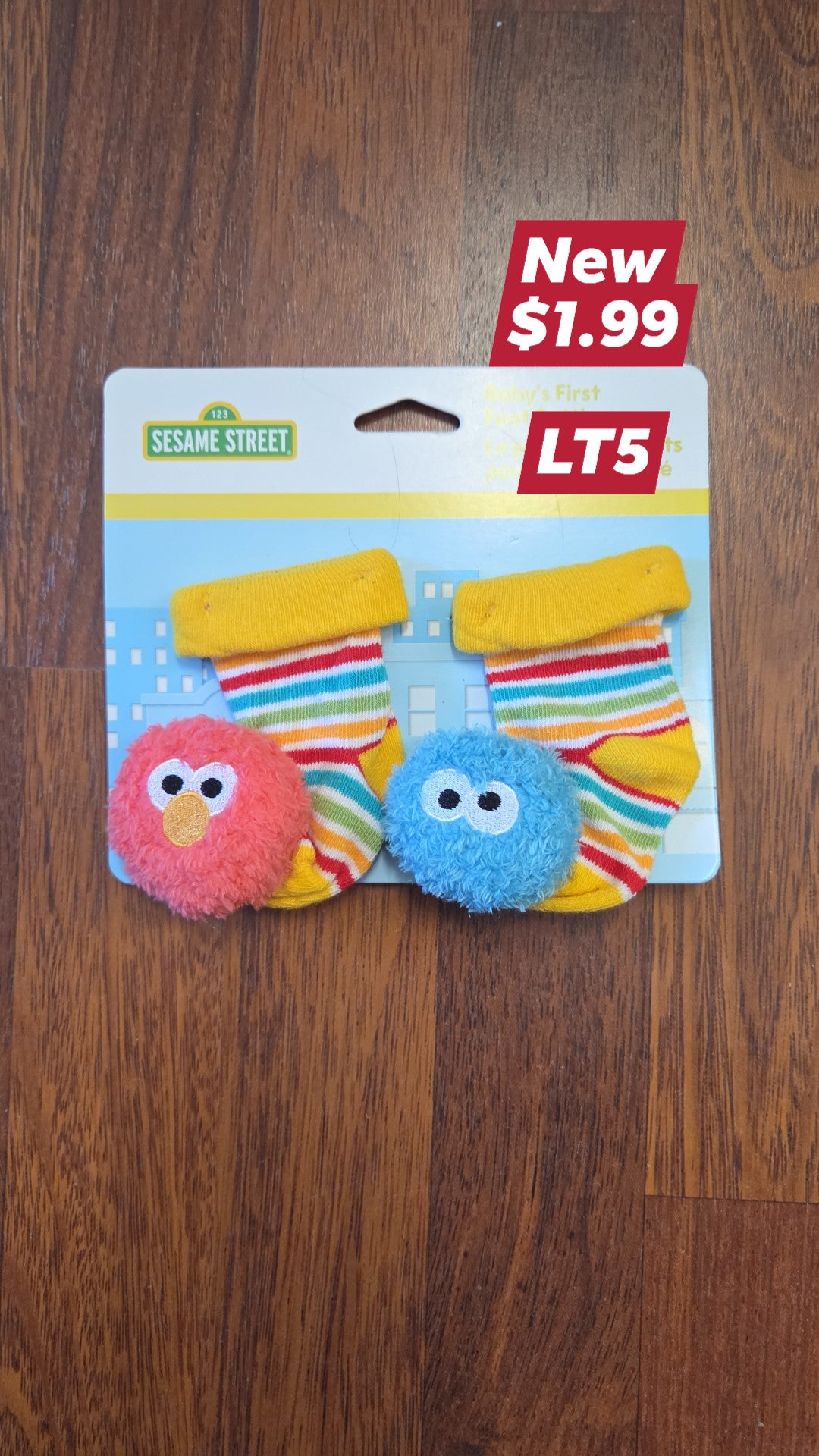 LT*** in-store - Sesame Street Socks  - New