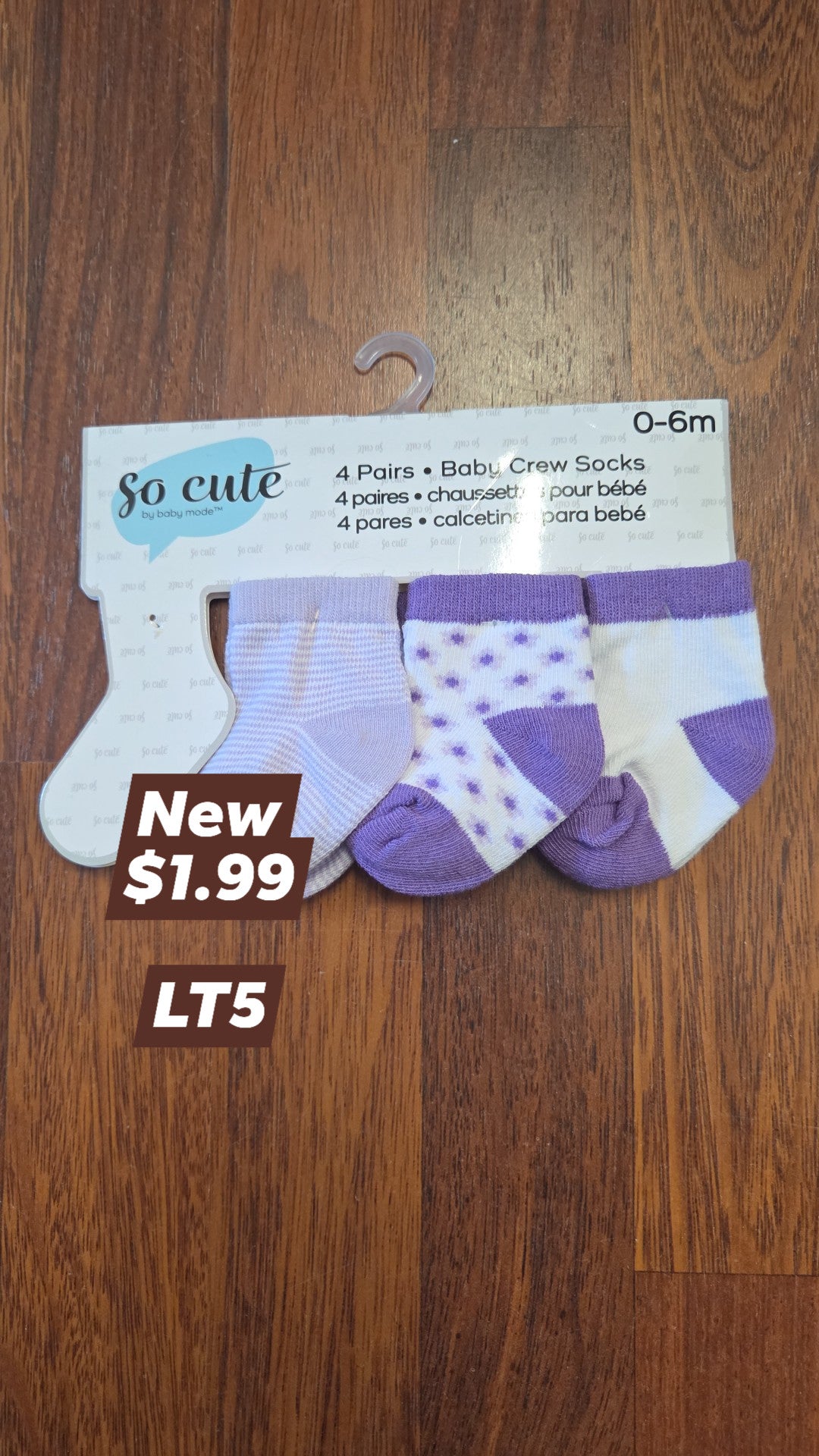 LT*** in-store - Socks - $1.99
