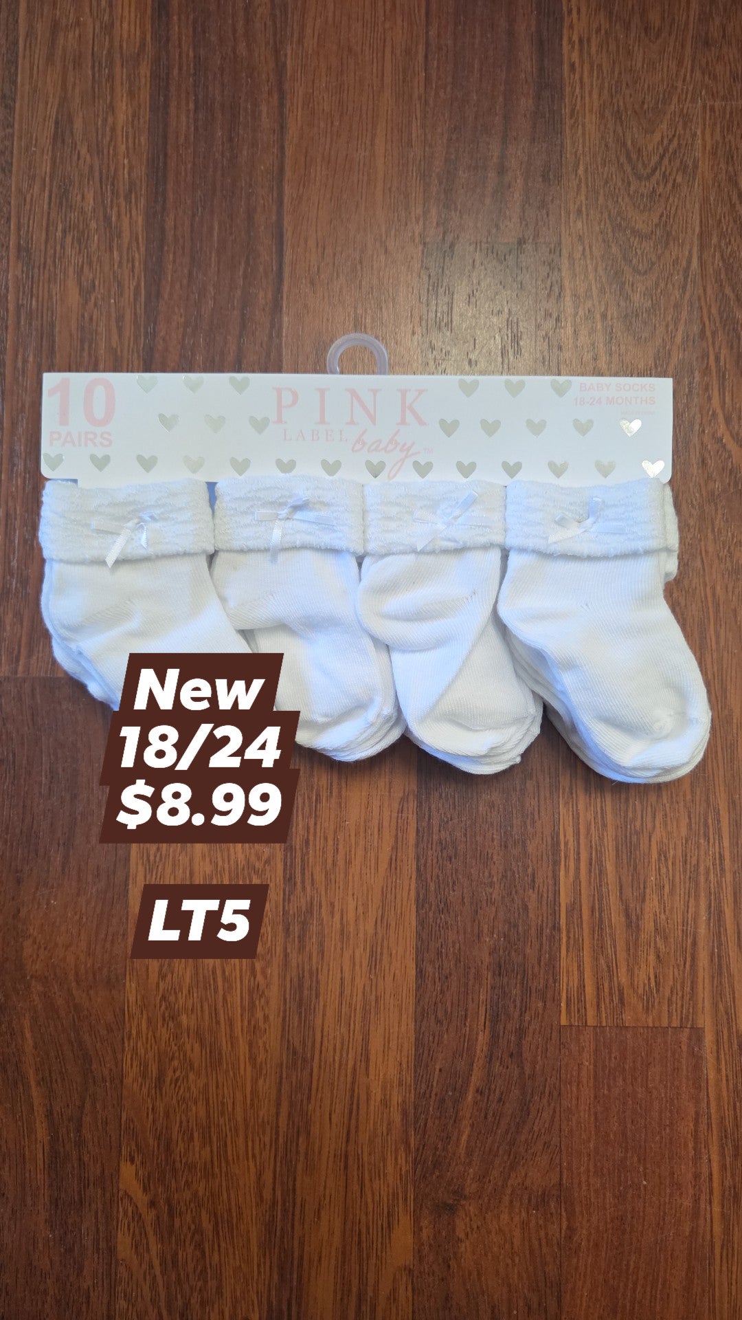 LT*** in-store - 18/24 New Socks