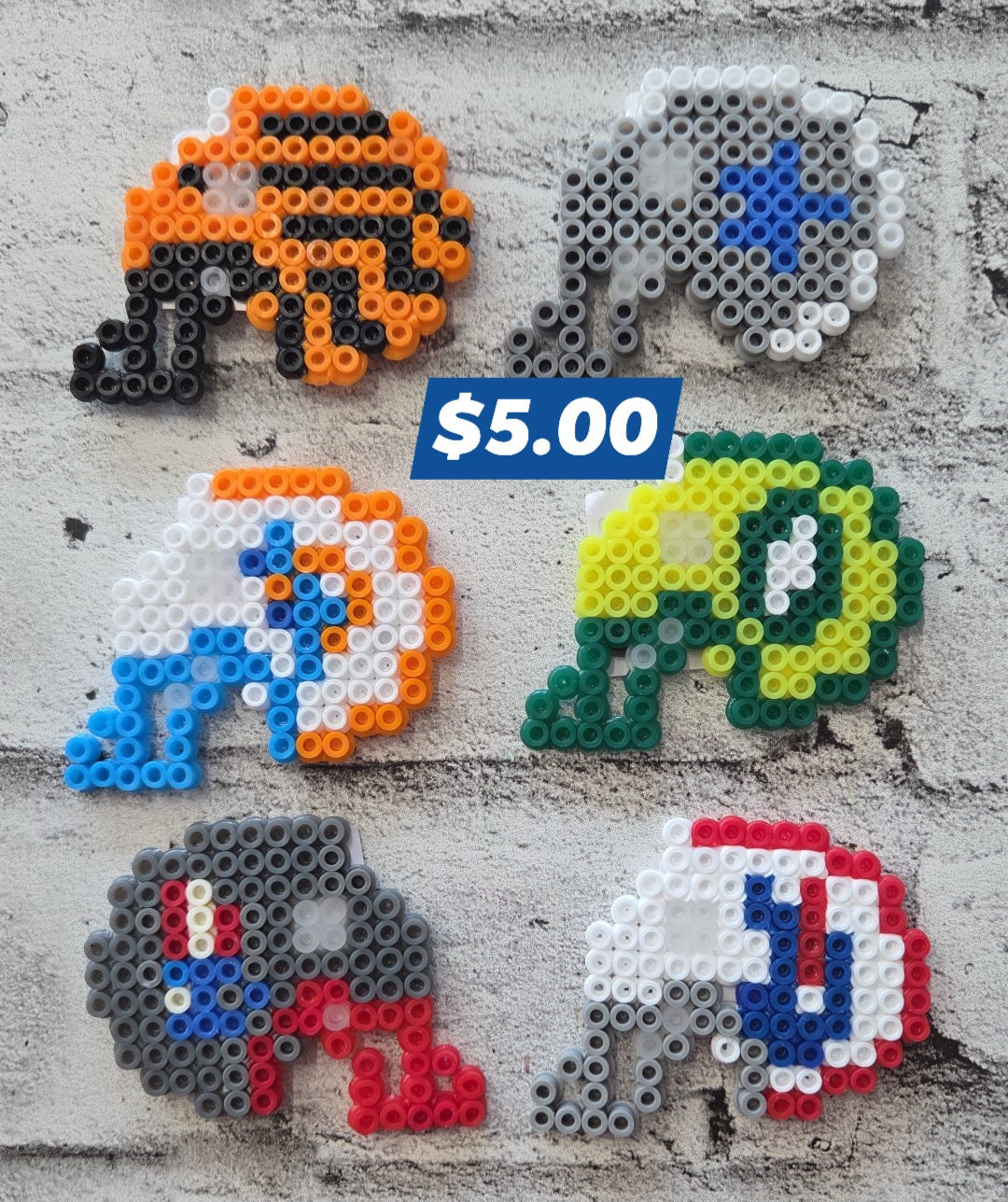 N&T Creations - Perler Bead Magnet Art