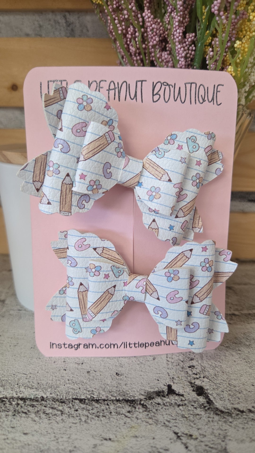 Little Peanut Bowtique - School Designs