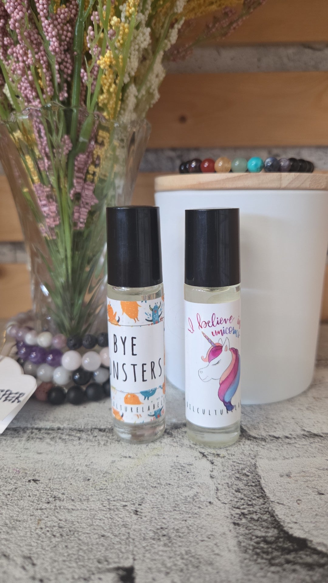 RevOILutionary Wellness - Premade DoTERRA Roller - Bye Monsters/Unicorn