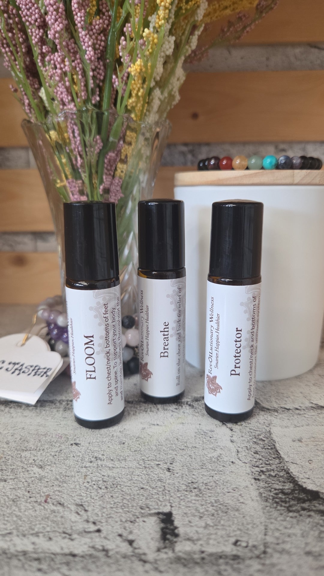 RevOILutionary Wellness - Premade DoTERRA Roller - Floom, Breathe, Protector