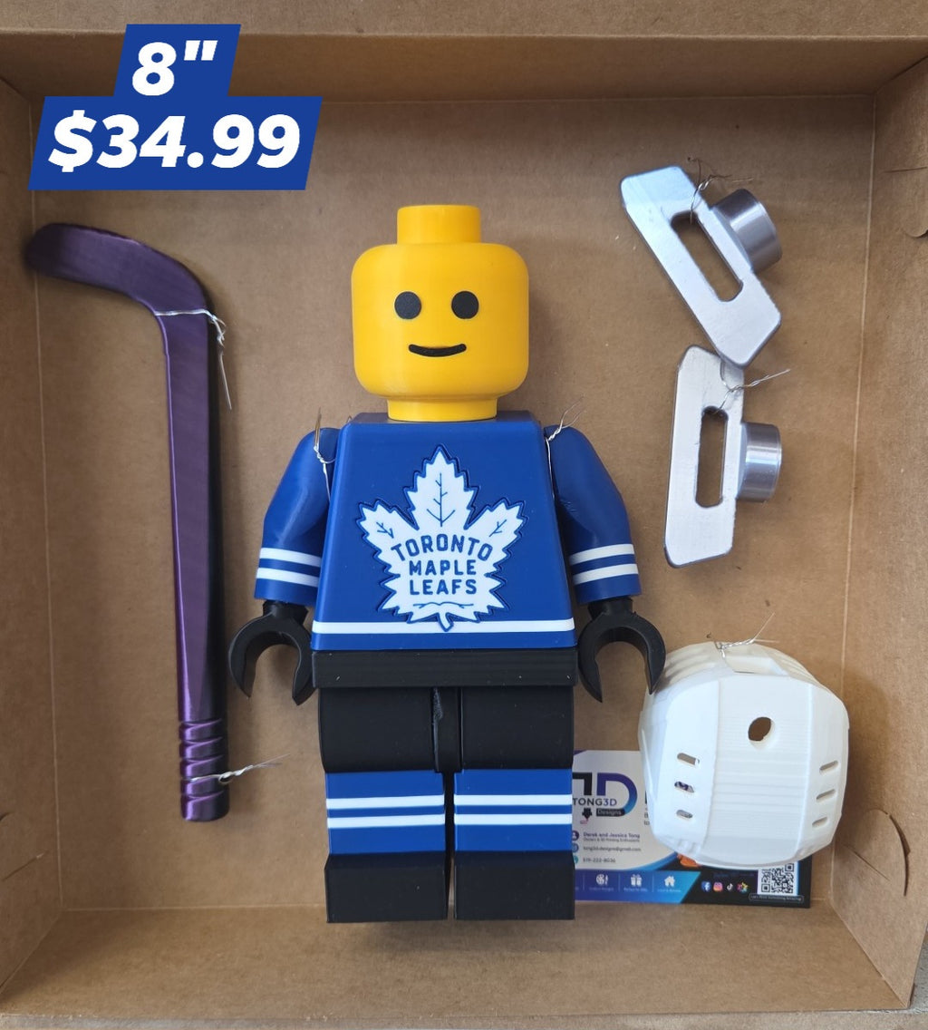 Tong3D Designs - Hockey/Baseball 8" Lego Figures