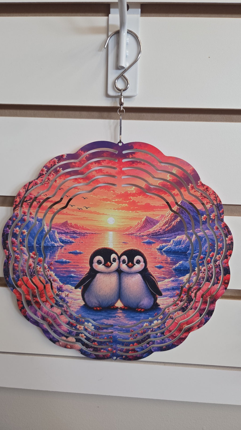 The Purple Penguin - 8" Wind Spinner - Multiple Designs