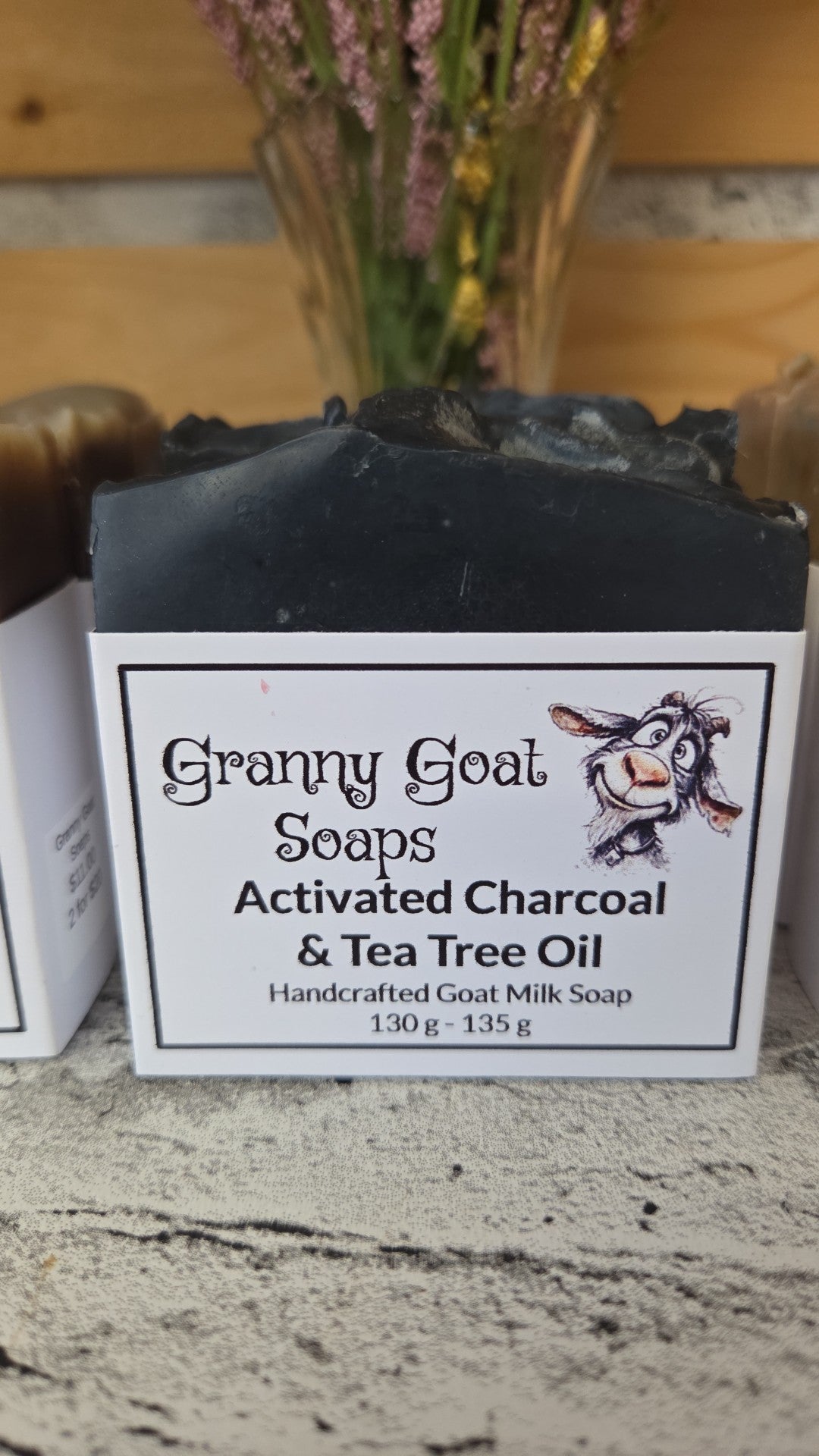 Granny Goat Soaps - Activated Charcoal & Tea Tree Oil