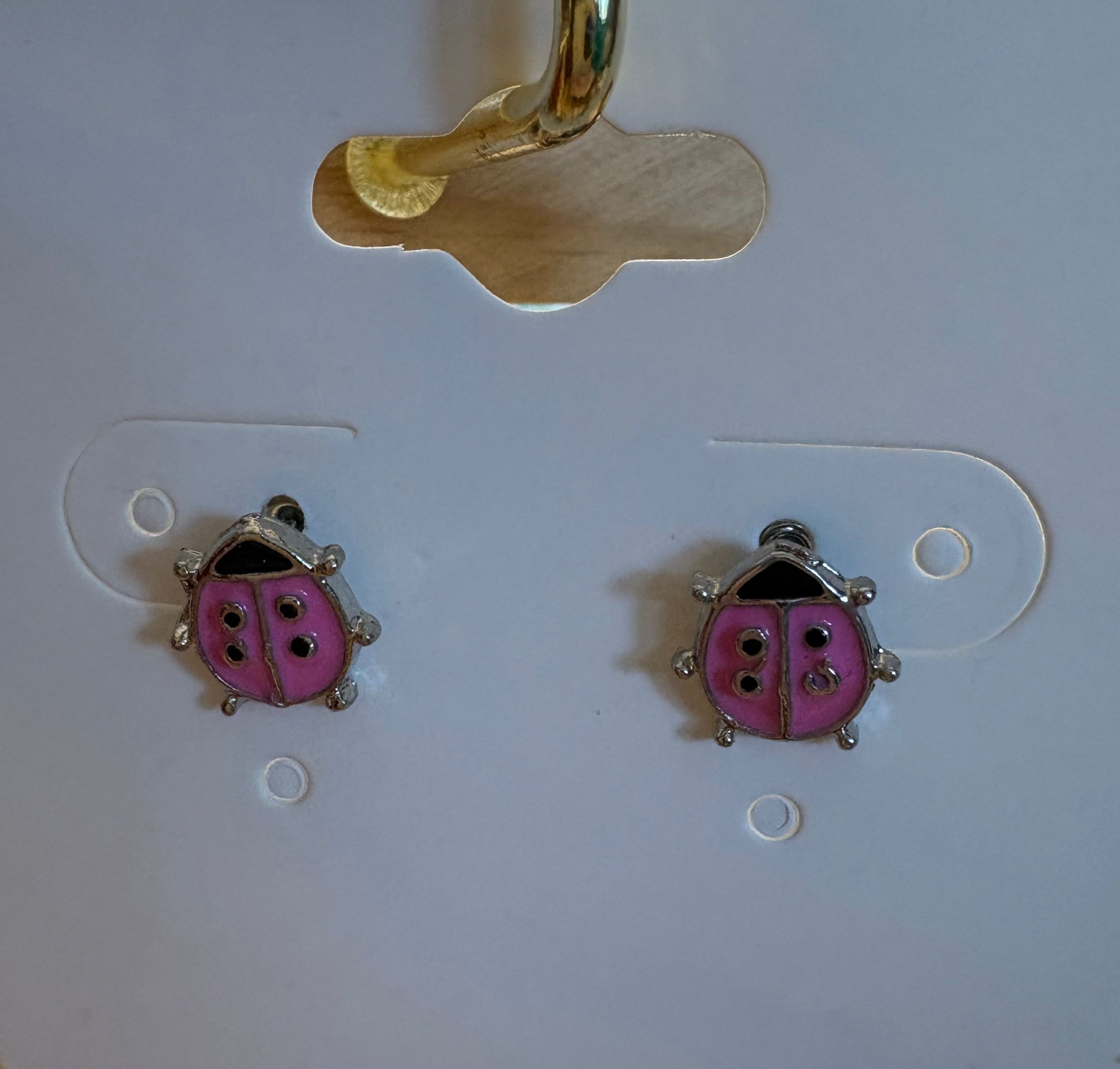 SparkleLane Jewelry - Earrings - Childrens - Ladybugs