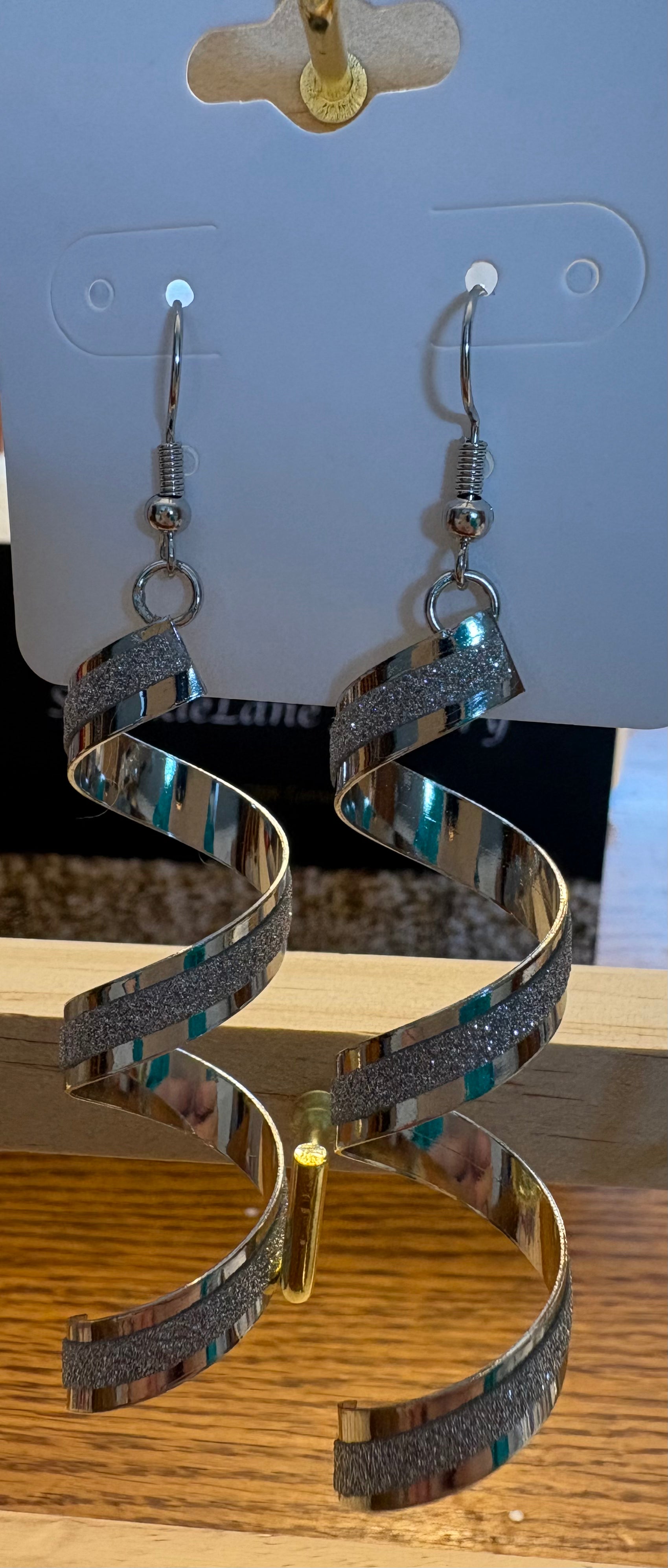 SparkleLane Jewelry - Earrings - Drop Swirl