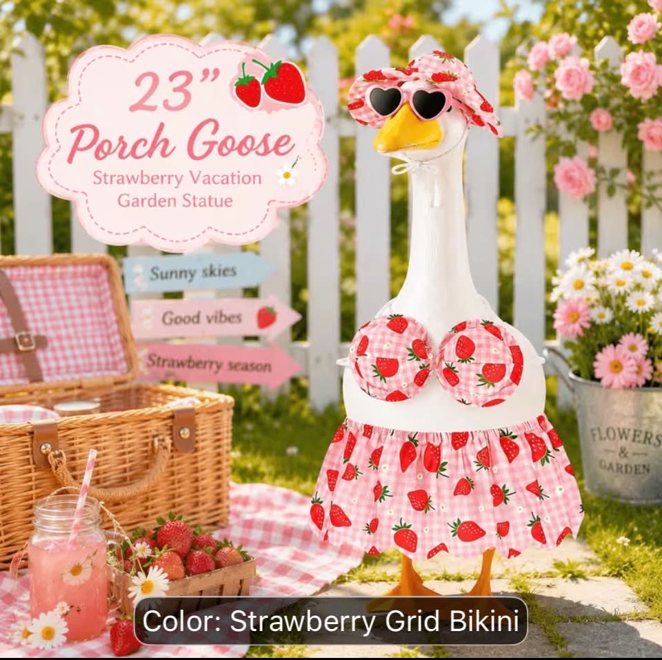 Rosebrook Auctions - 23" Porch Goose Clothing & Accessories