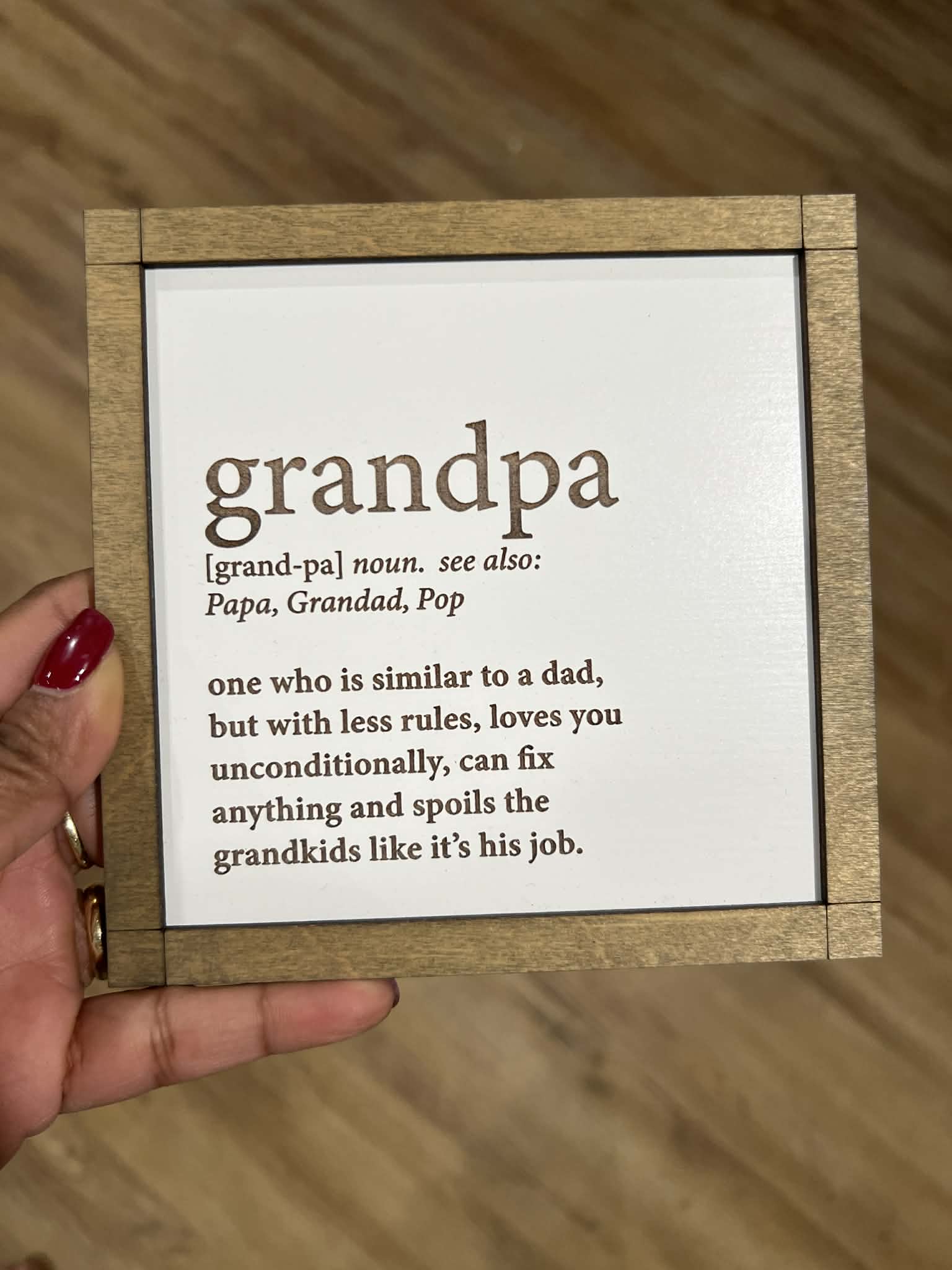 Camy Girl Makery - Grandpa Sign