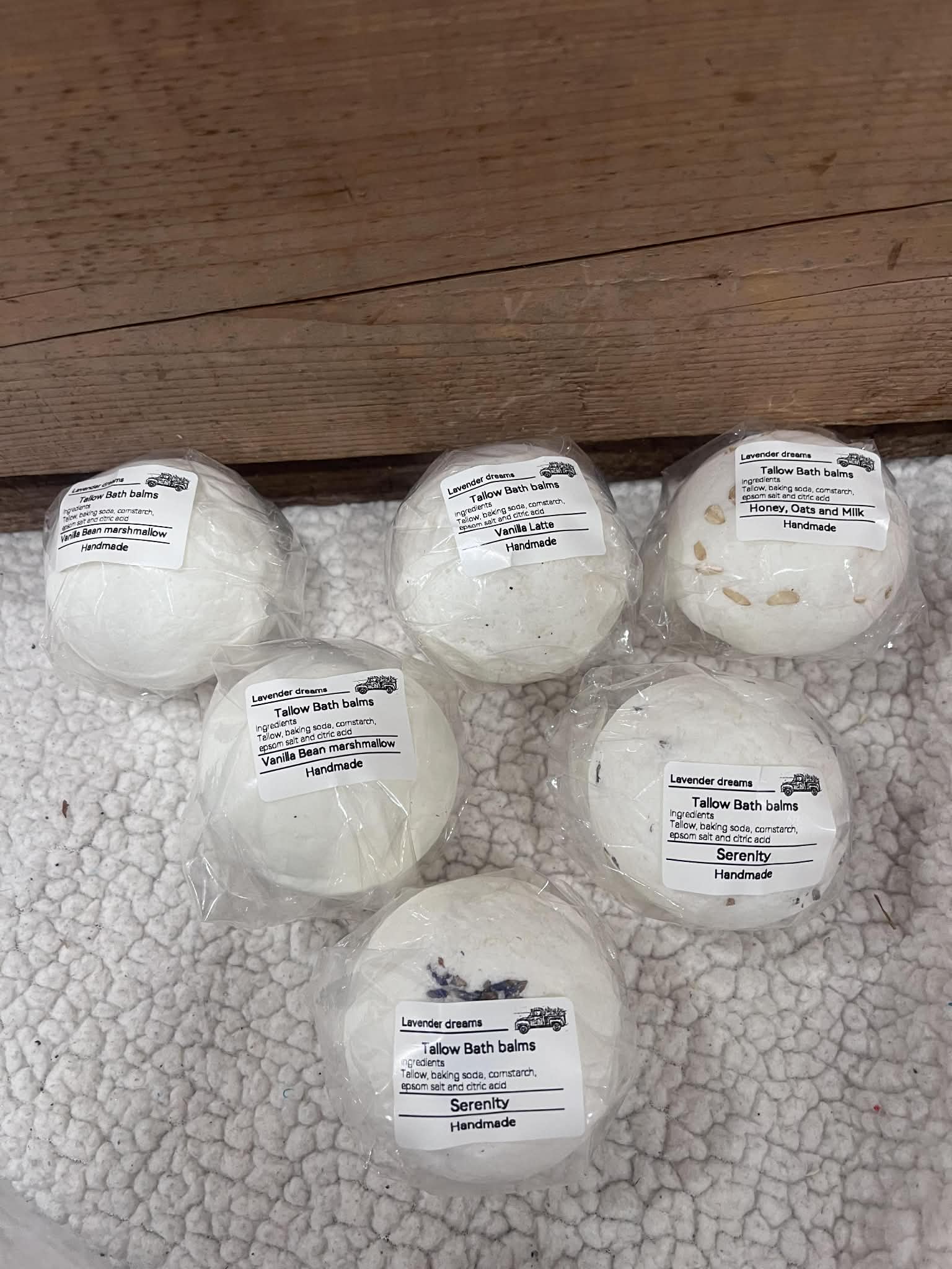 Tallow Bath Balms - Vanilla Bean Marshmallow