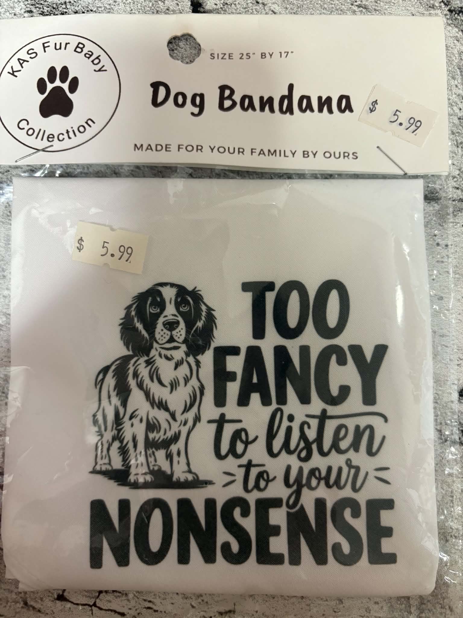 KASuALI Sassy - Dog Bandanas -Full Stock available in store
