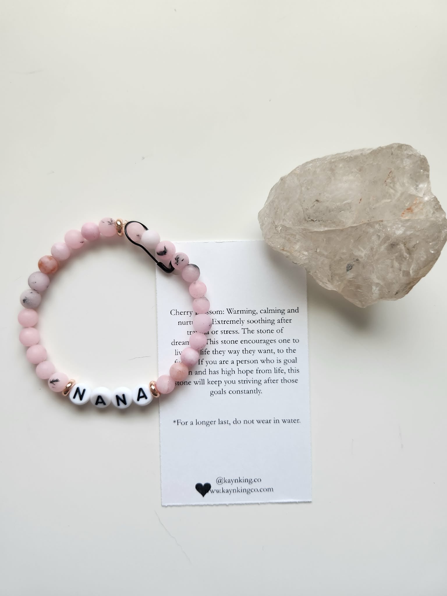Kay & King Co. - Nana - Cherry Blossom, will fit 6.5-7" wrist.