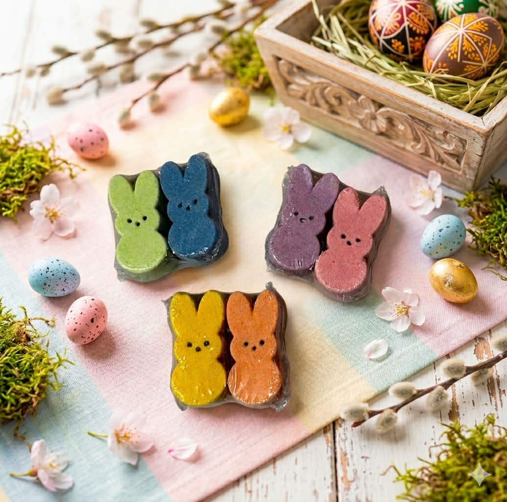 Peep Duos - Bath Bomb. Pack of 2, random colours.