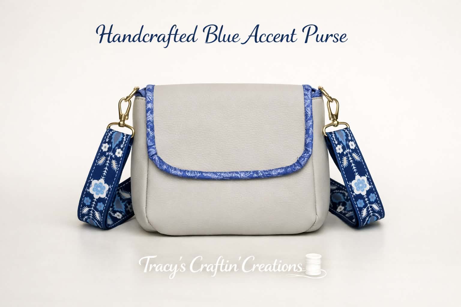 Tracy's Craftin' Creations - Grey Faux Leather