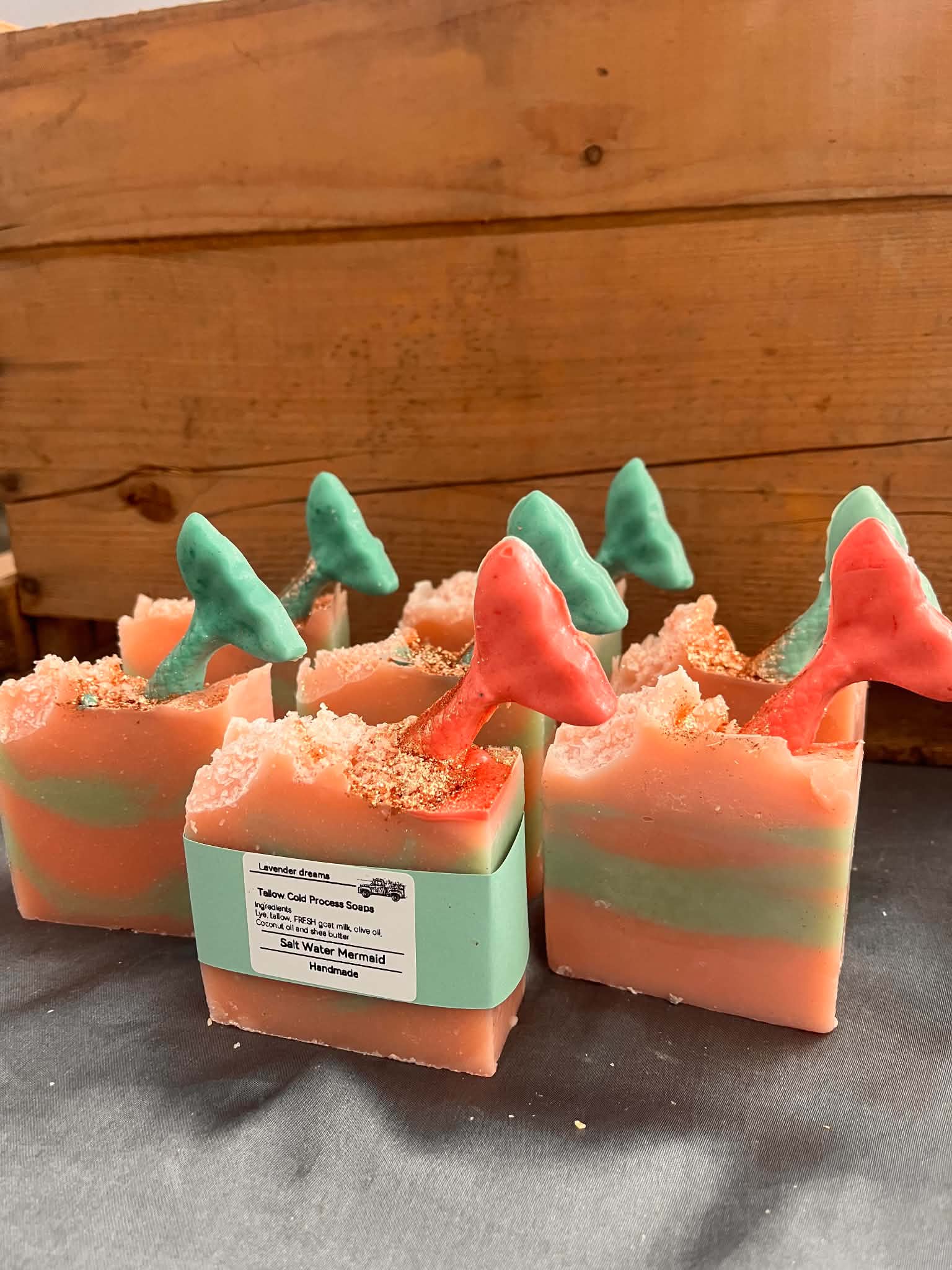 Tallow Cold Press Soaps - Salt Water Mermaid