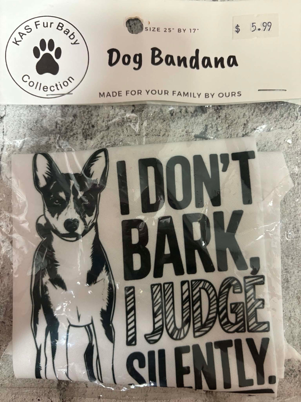 KASuALI Sassy - Dog Bandanas -Full Stock available in store