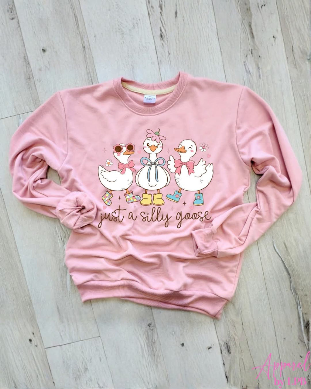 Apparel by LPB - Child - Pink Crew - Silly Goose