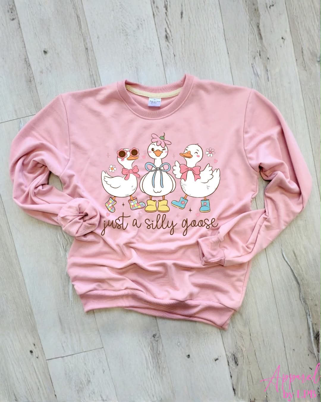 Apparel by LPB - Child - Pink Crew - Silly Goose