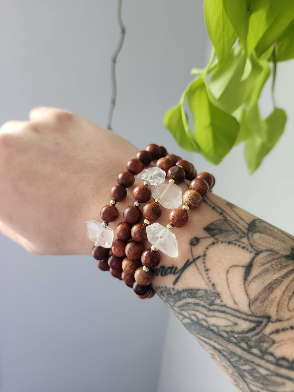 Kay & King Co. - Little Miss Clear Quartz - 8mm beads, will fit 6.5-7" wrist.