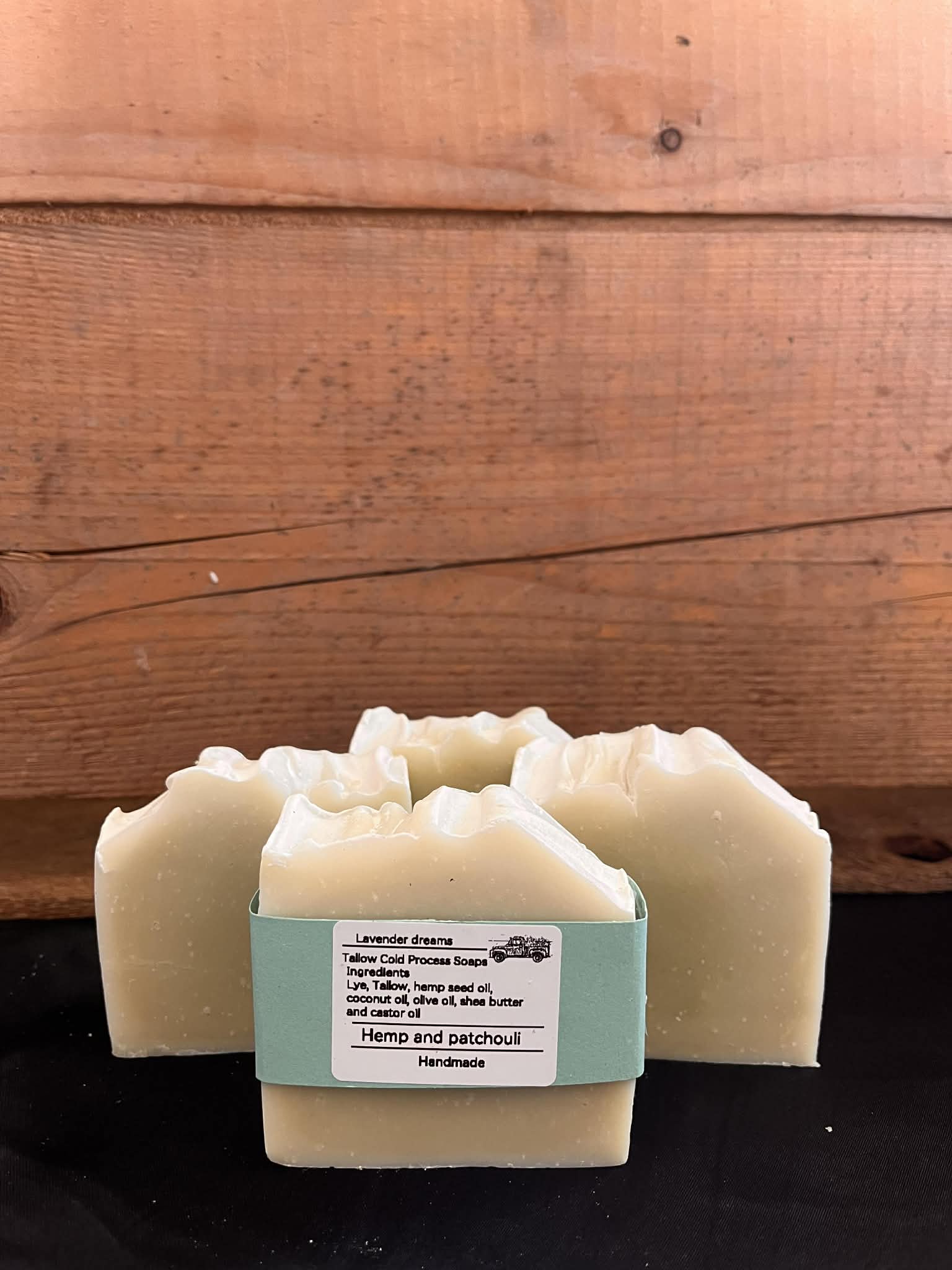 Tallow Cold Press Soaps - Hemp and Patchouli