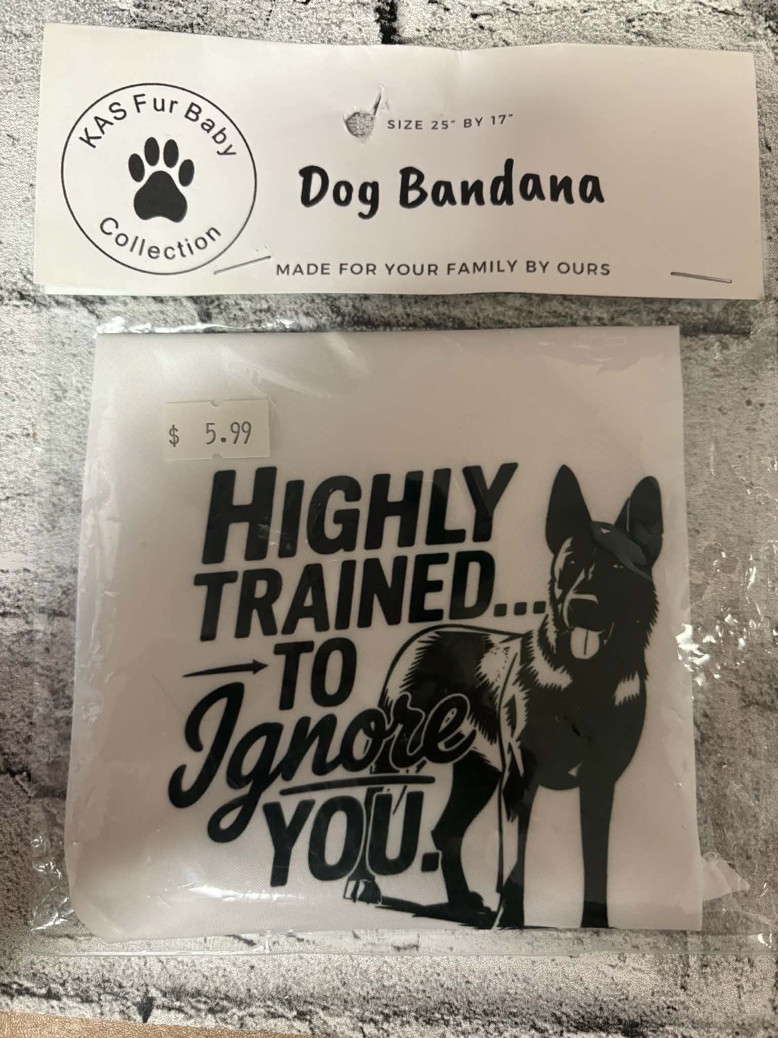KASuALI Sassy - Dog Bandanas -Full Stock available in store