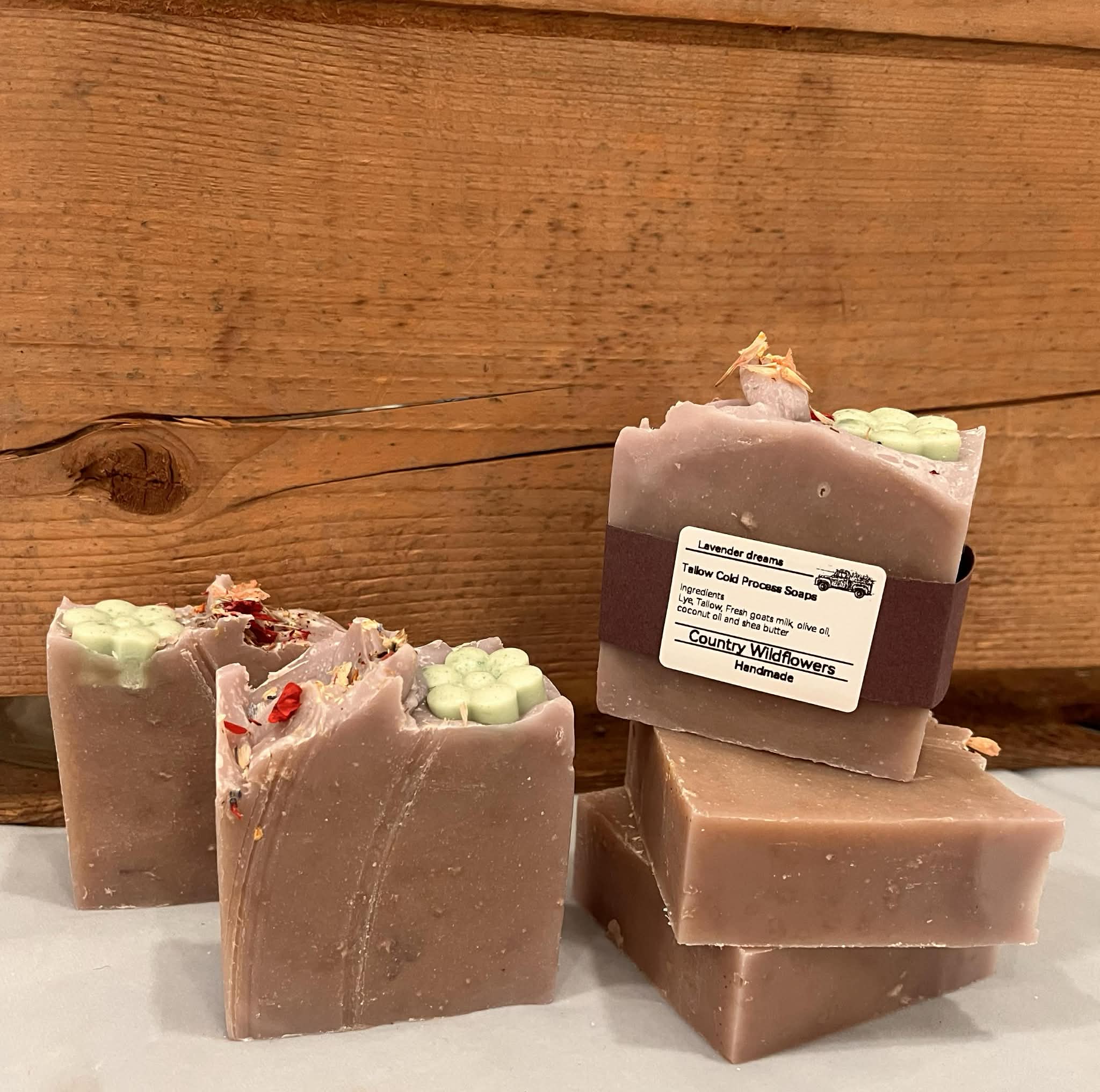 Tallow Cold Press Soaps - Country Wildflowers