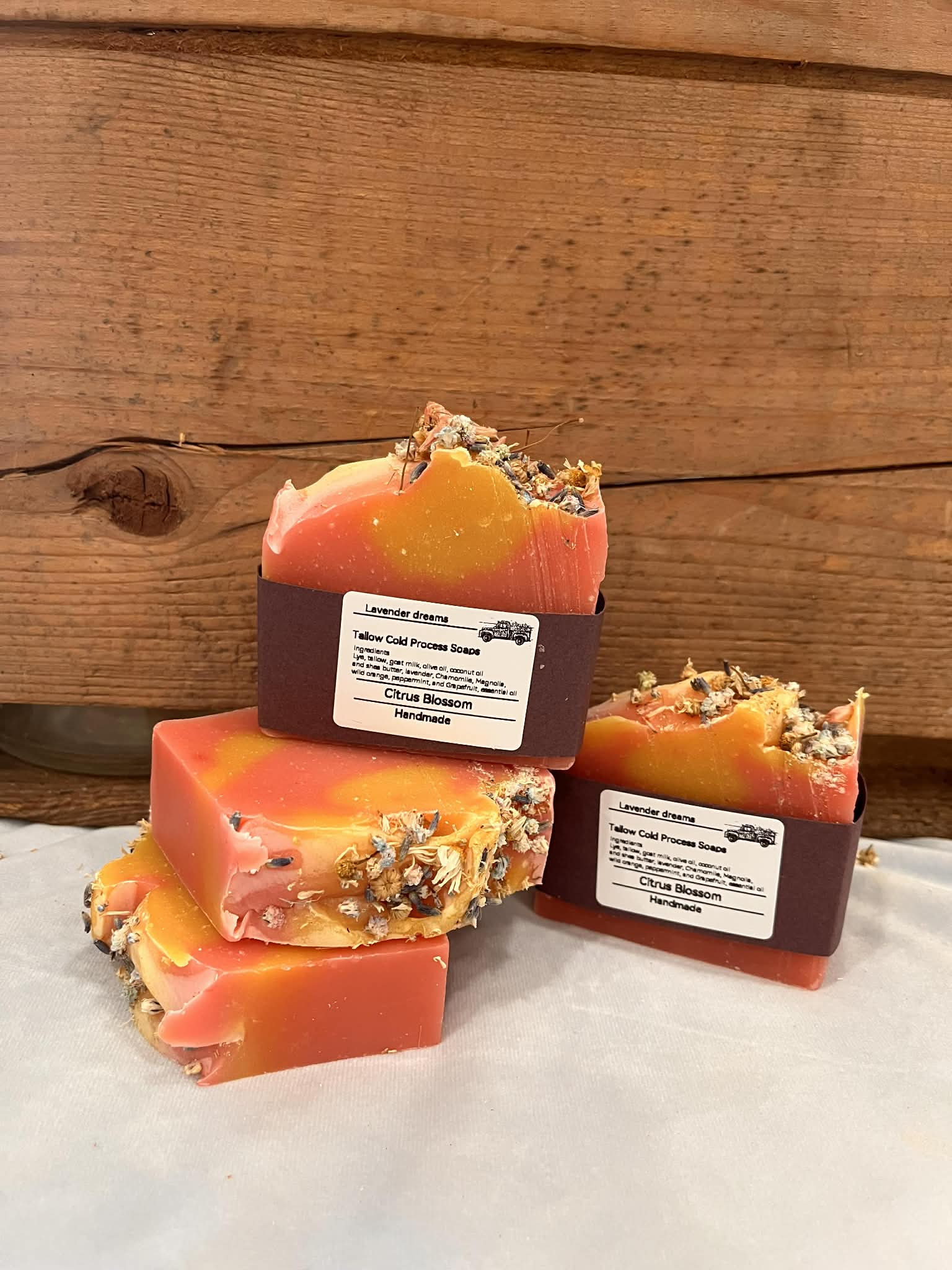 Tallow Cold Press Soaps - Citrus Bloom