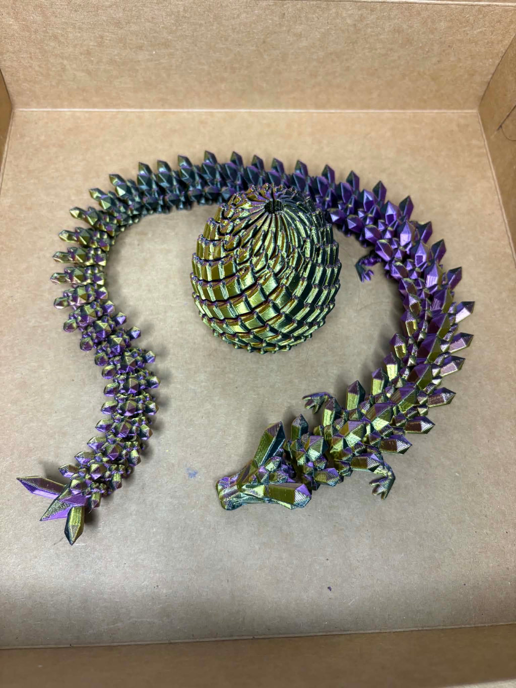 Tong 3D Designs - Snake/Dragon & Egg Gift Pack - Colours will vary