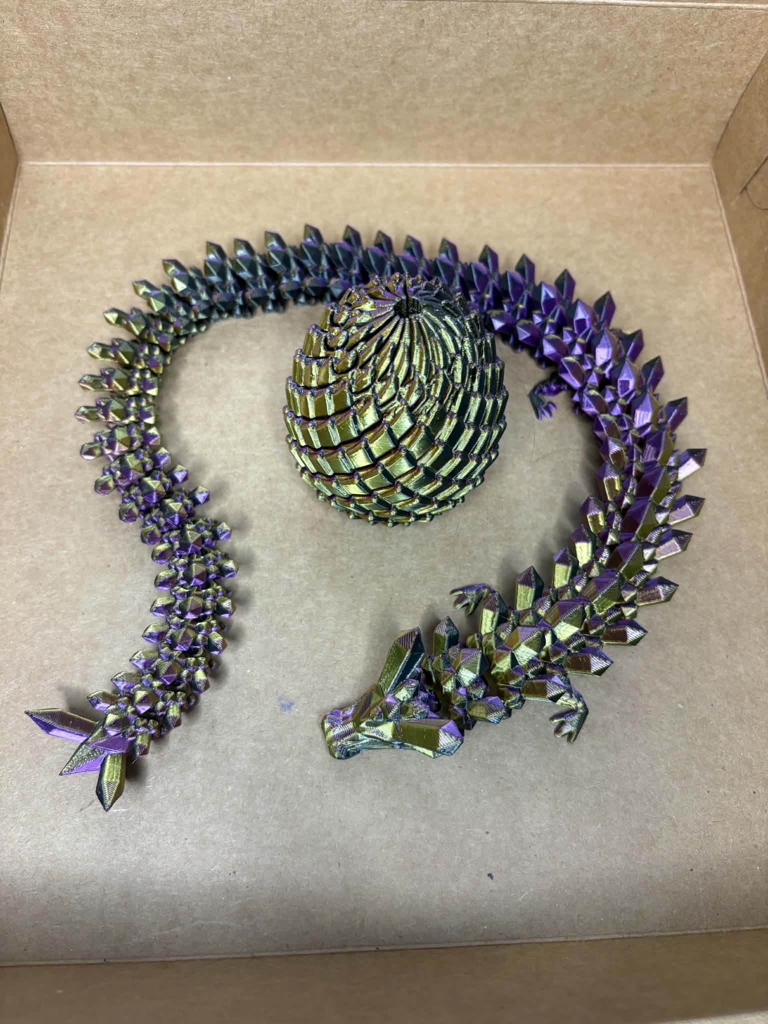 Tong 3D Designs - Snake/Dragon & Egg Gift Pack - Colours will vary