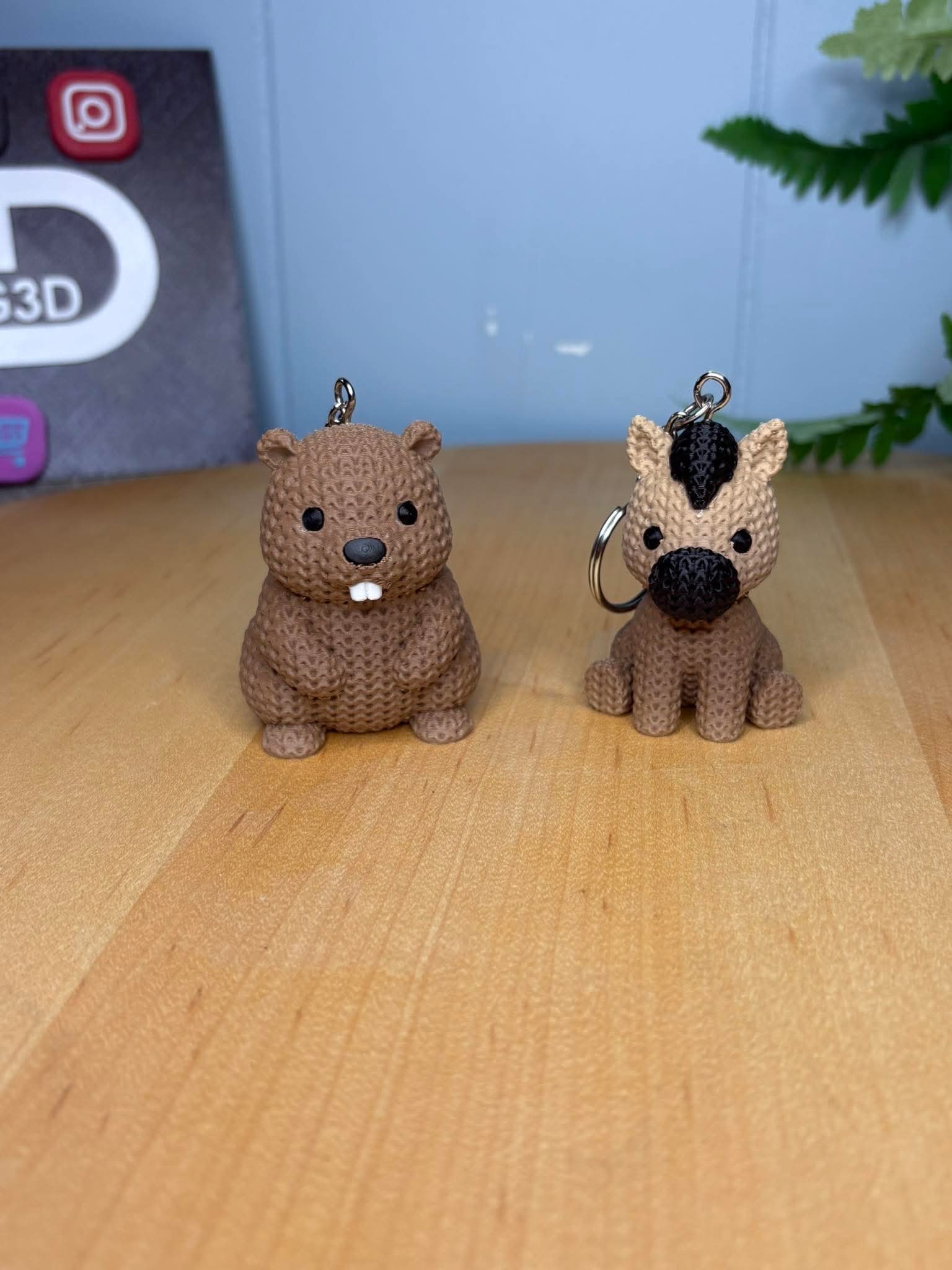 Tong3D Designs - Keychain - Beaver
