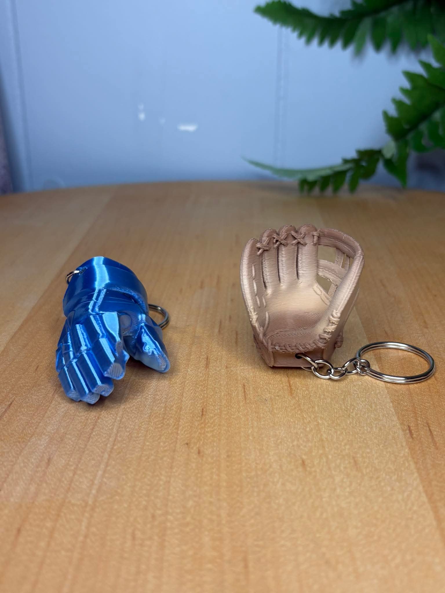Tong3D Designs - Key Chain - Blue Glove
