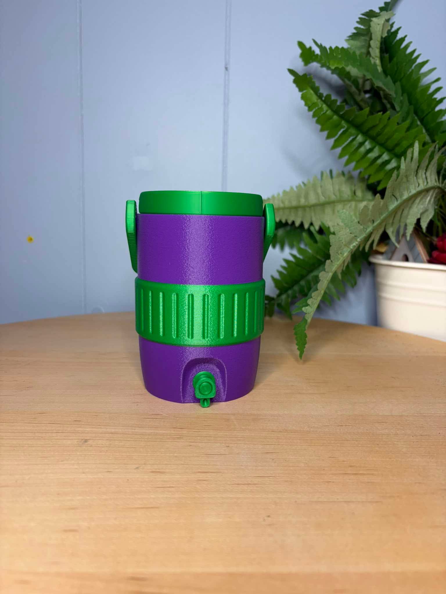 Tong3D Designs - Can Koozies - Green & Purple