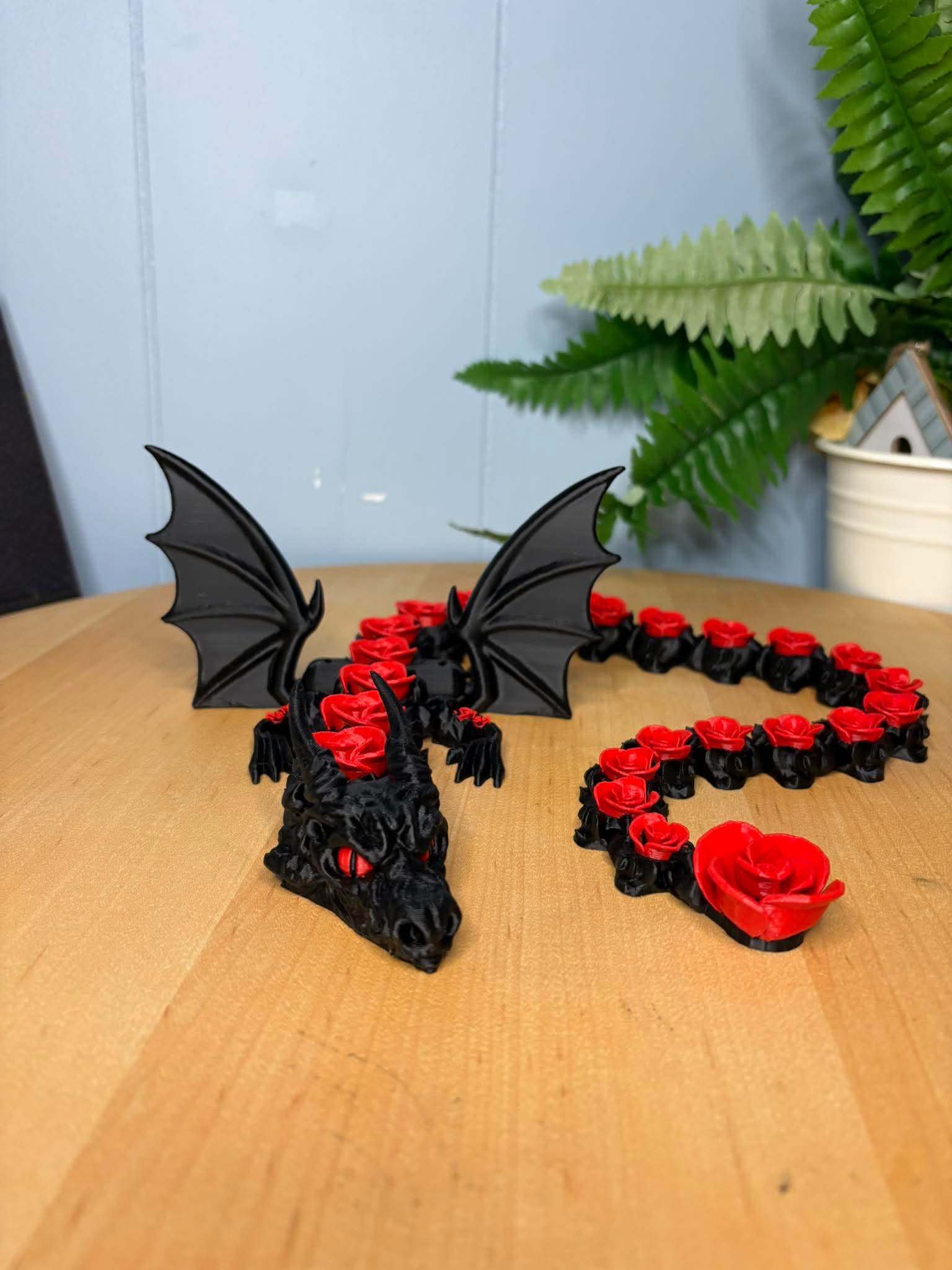 Tong3D Designs - Dragon - Black & Red